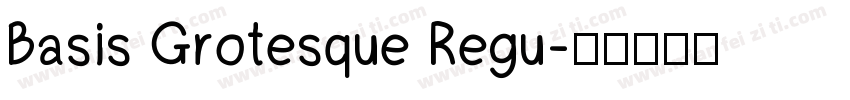 Basis Grotesque Regu字体转换